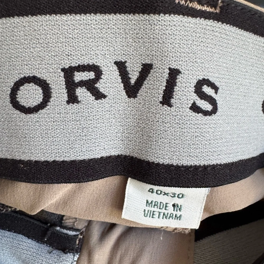 Men’s 40/30 Beige/khaki Orvis Casual/Outdoor Lightweight, Stretch Pants